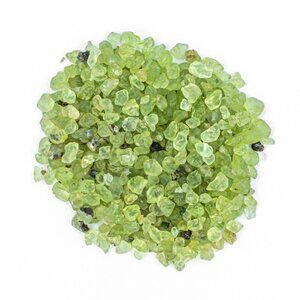 10g Peridot Gemstone Embellishment Pieces for Crafting Natural Mini Gem Chips